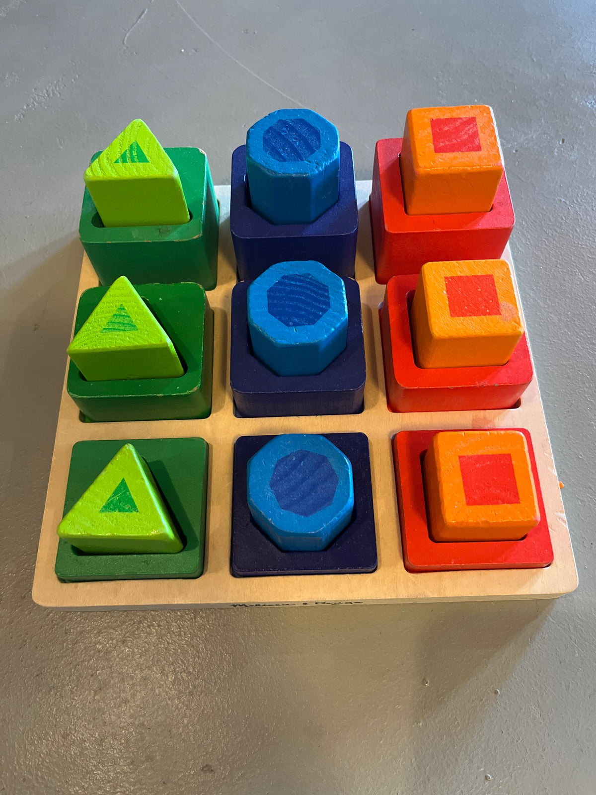 Melissa & Doug Shape Sequence Wooden Sorting Set