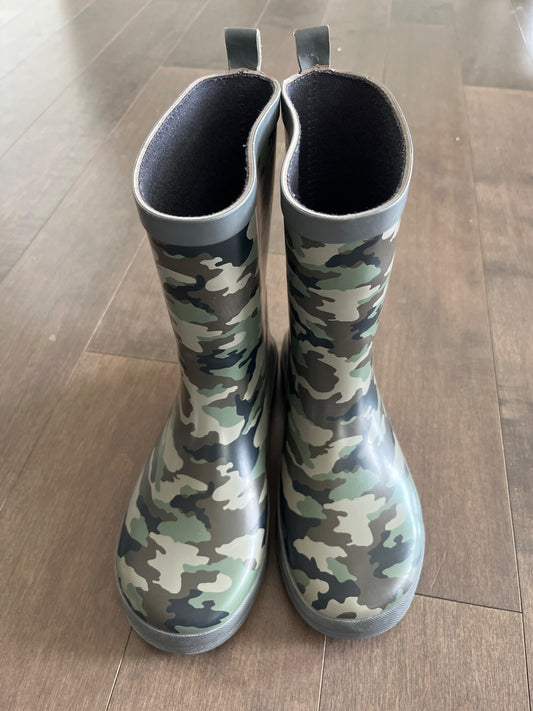 Camouflage Rainboots - Sz 3, Shoes 3 (Kids:4-8yr)