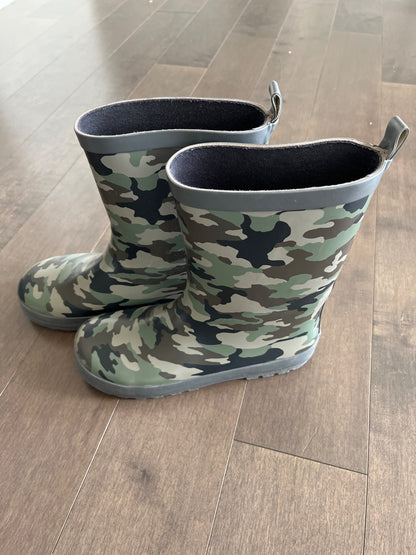 Camouflage Rainboots - Sz 3, Shoes 3 (Kids:4-8yr)