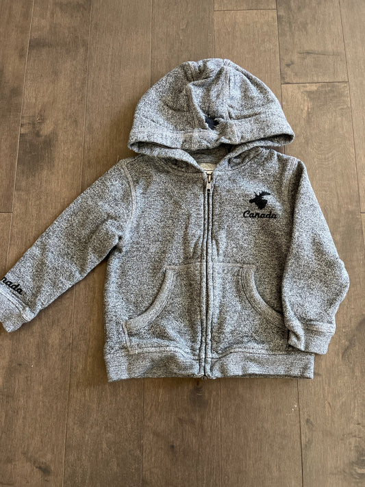 Grey Canadiana Jogging Suit - Sz XS (4-5) , Kids 4/4T