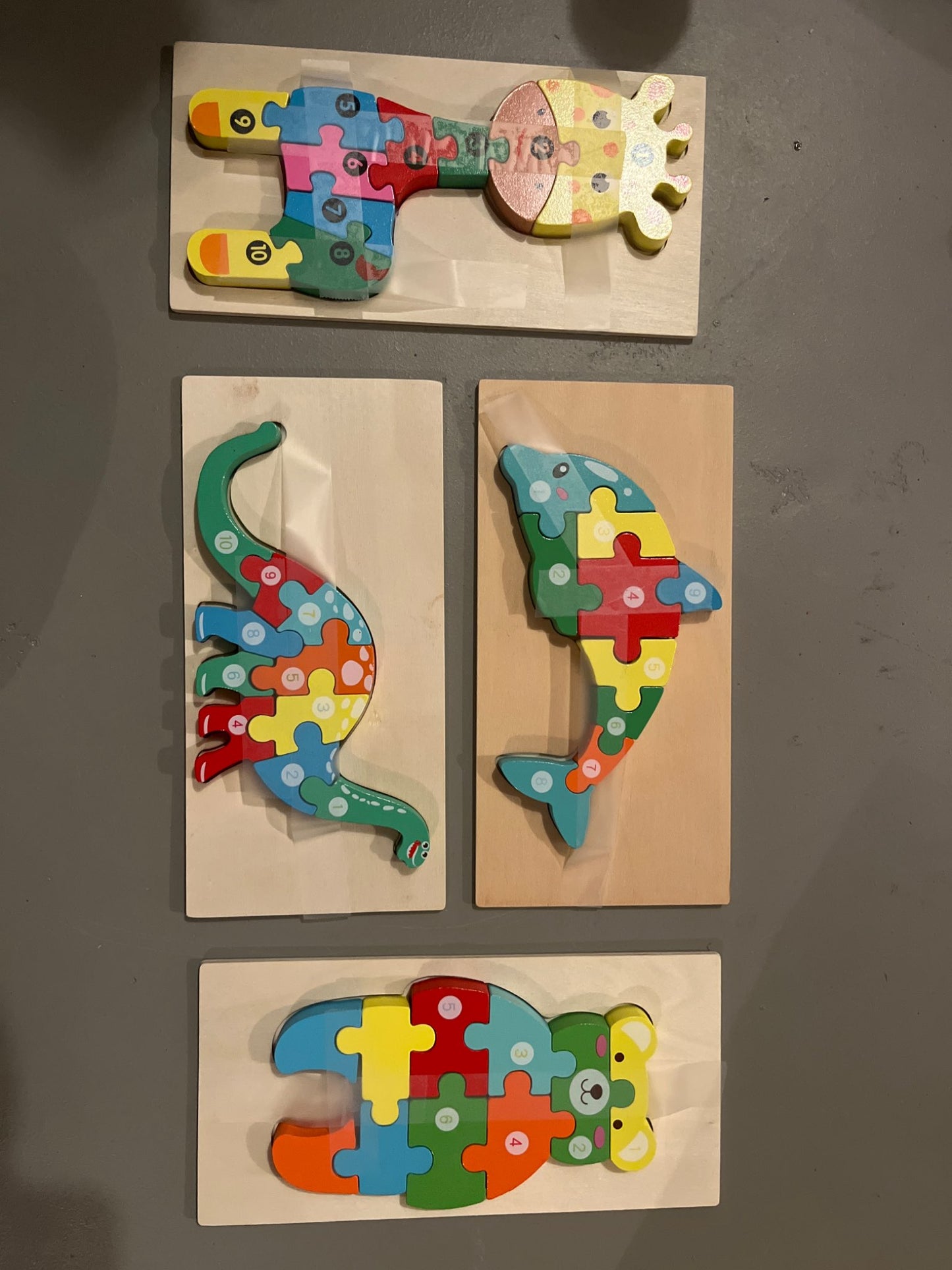 Wooden Puzzle - Set of 4