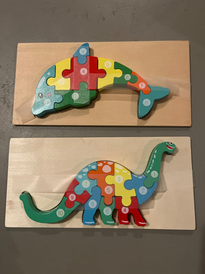 Wooden Puzzle - Set of 4