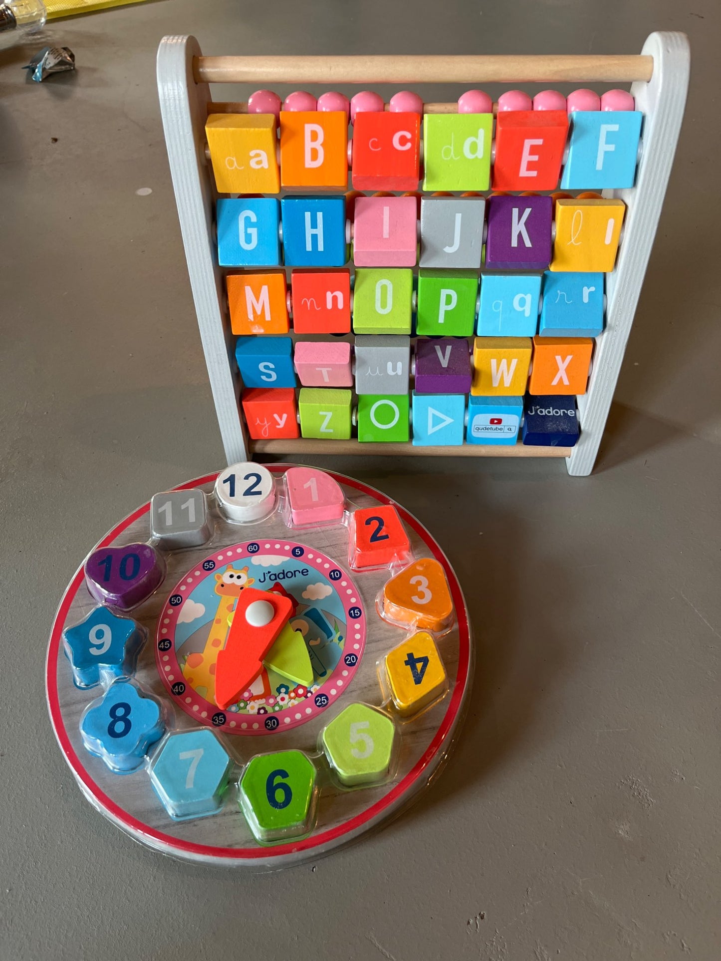 J’adore Abacus & Clock Set