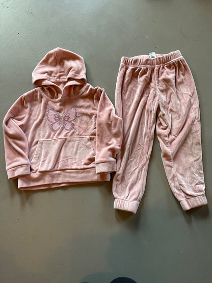 Pink valour butterfly set  , Kids 4/4T