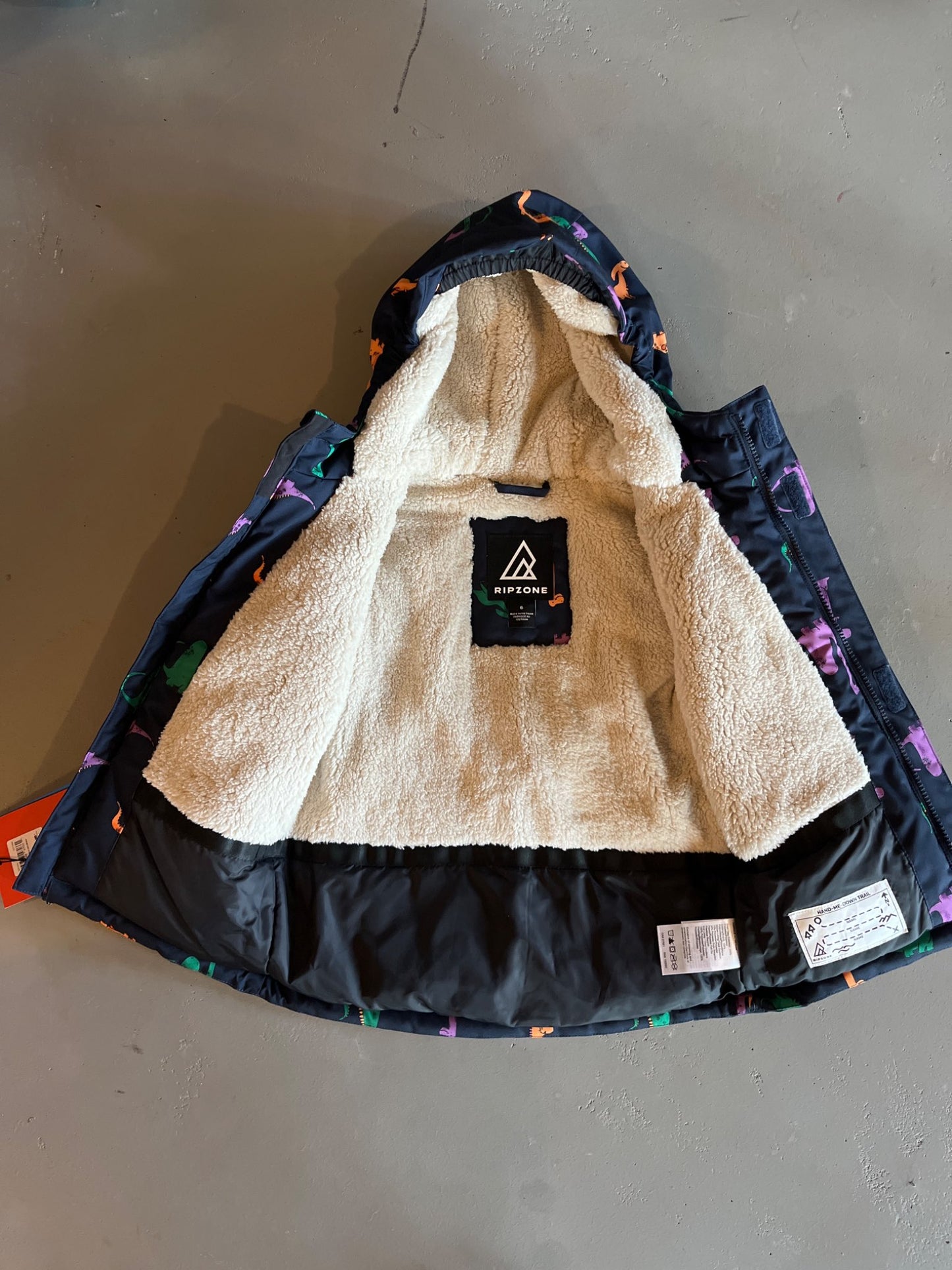 Ripzone Dinosaur Winter Coat - BNWT - Sz 6, Kids 6/6X