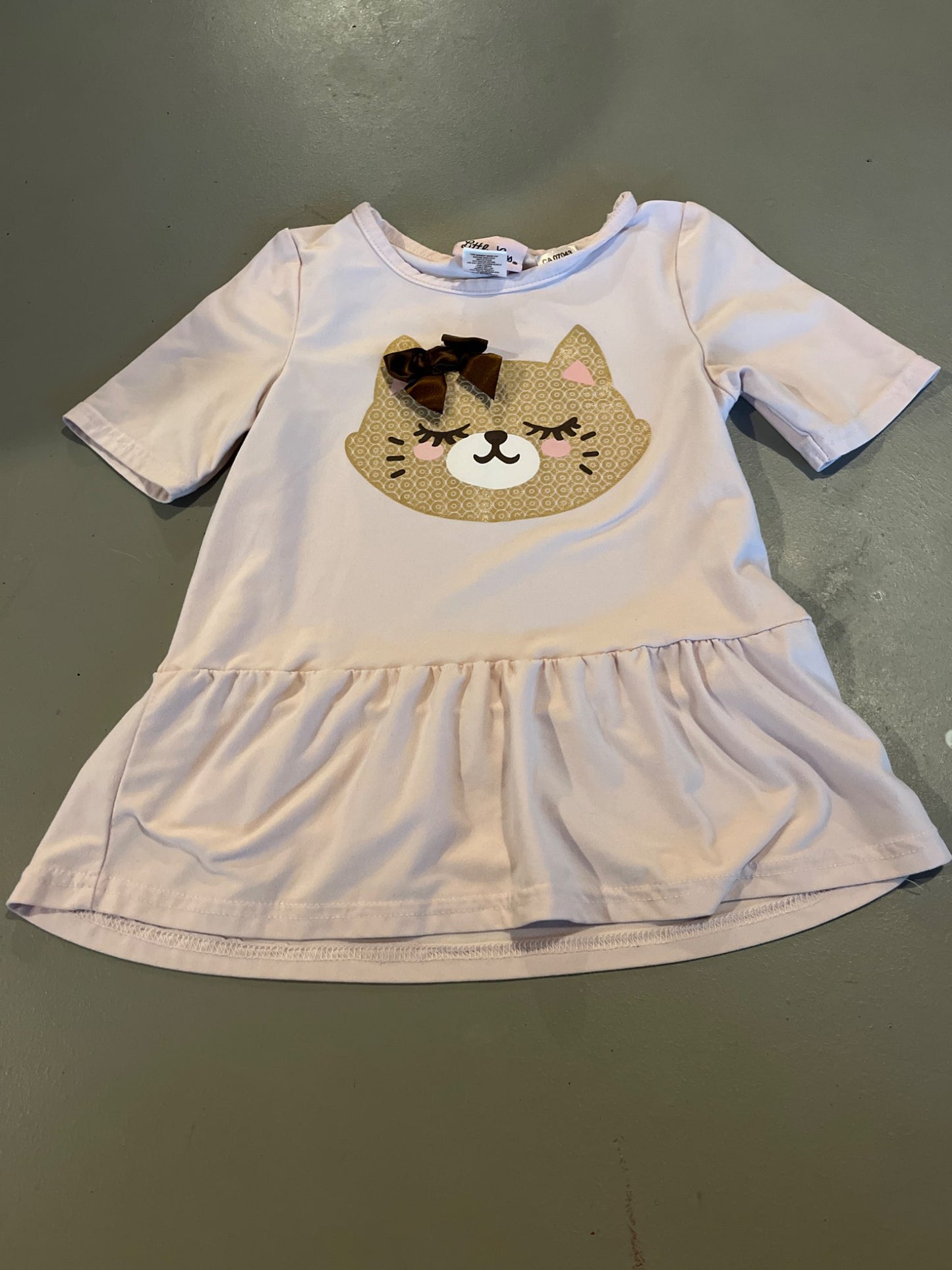 T-Shirt with Bow, Kids 4/4T