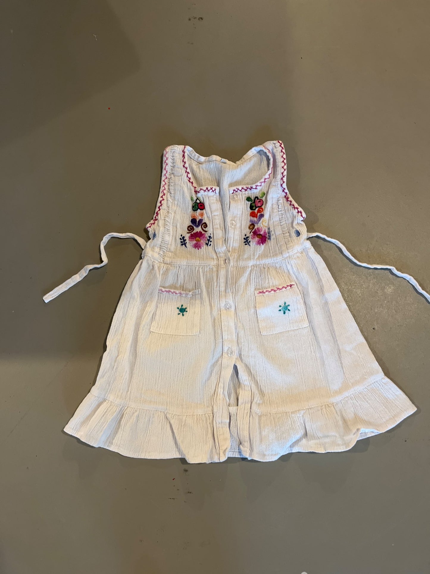 Summer hand embroidered shirt, Kids 4/4T