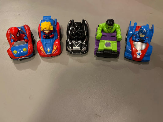 Marvel Pullback Car Set