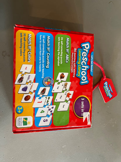 Preschool Learning Library Cards - 3+