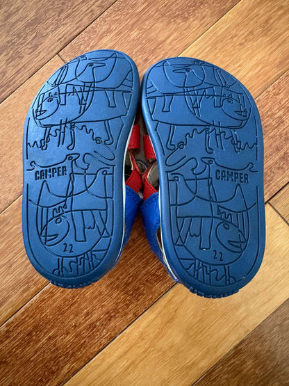 Camper Crab Twins Sandals, Shoes 5.5 (Walkers:12-24 mth)