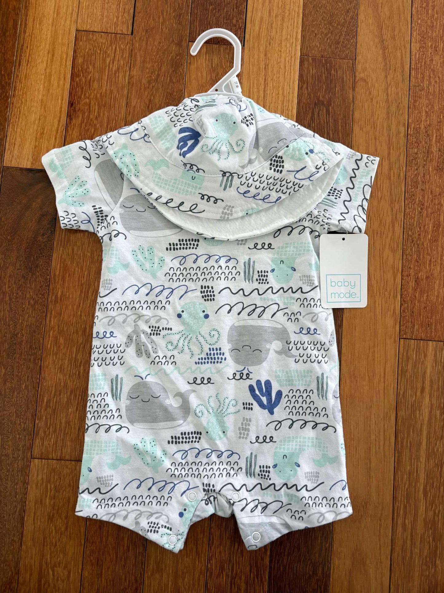 12 month Whale Summer Outfit NWT, Kids 12 Month (9-12M)