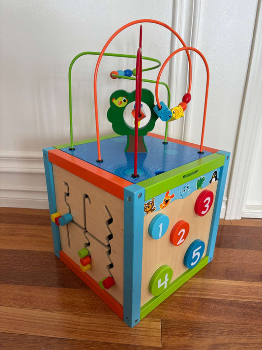 Wooden Activity Centre Cube