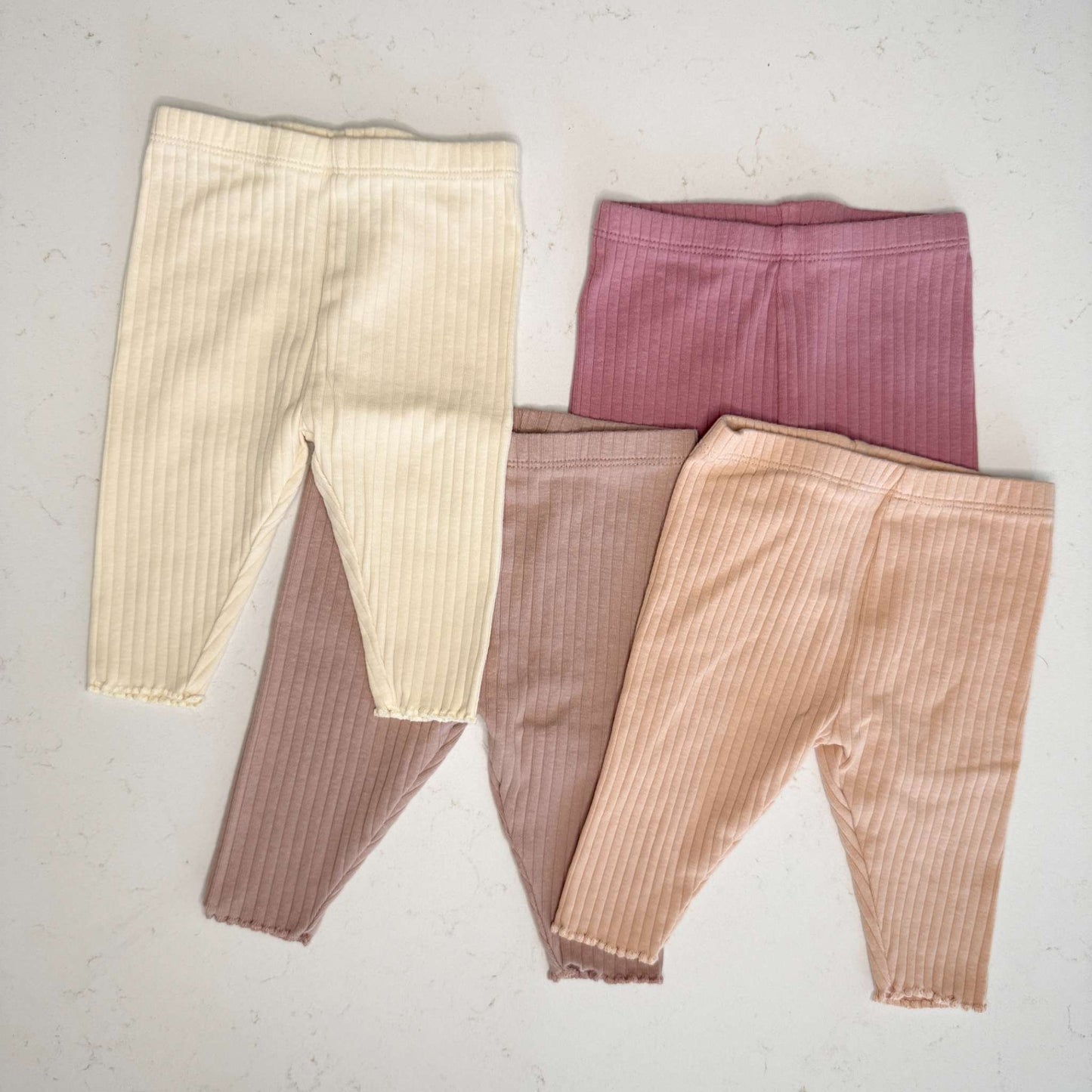 NEXT Baby Ribbed Leggings, Kids 3 Month (0-3M)