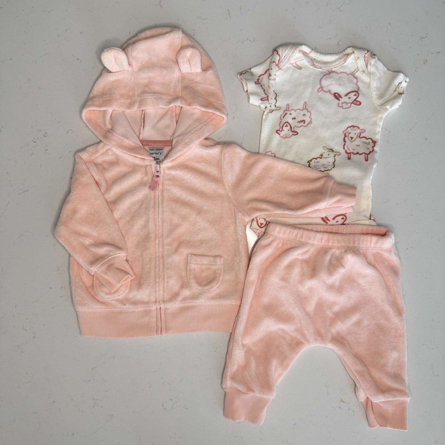 Carter's 3-Pc Outfit Set, Kids 3 Month (0-3M)