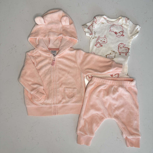 Carter's 3-Pc Outfit Set, Kids 3 Month (0-3M)