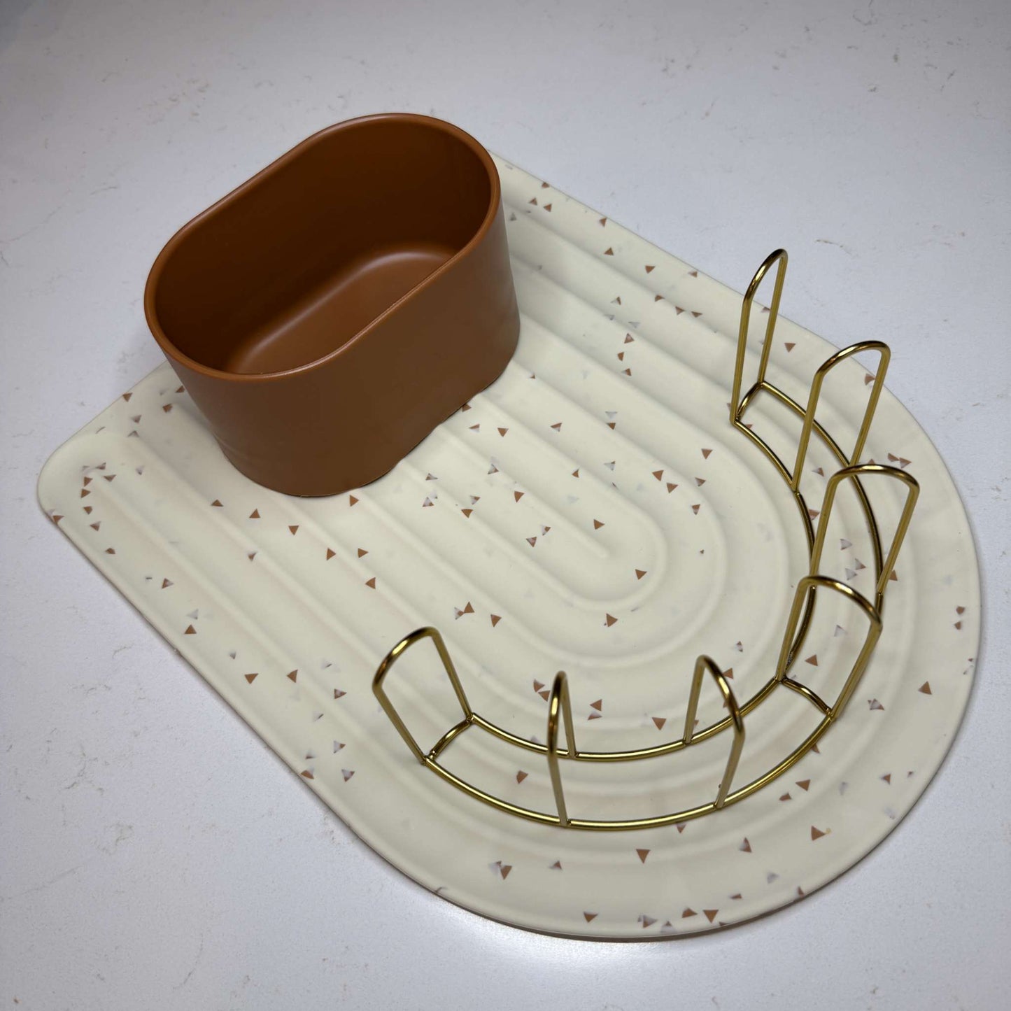 Boon Arc Silicone Drying Mat & Rack