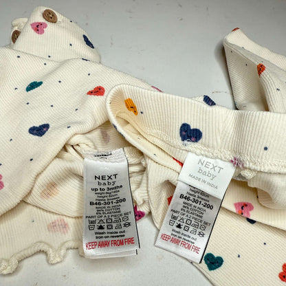 NEXT Baby Top/Trouser Set, Kids 3 Month (0-3M)