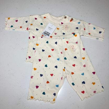 NEXT Baby Top/Trouser Set, Kids 3 Month (0-3M)