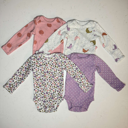 Carter's Long Sleeve Bodysuits, Kids Newborn