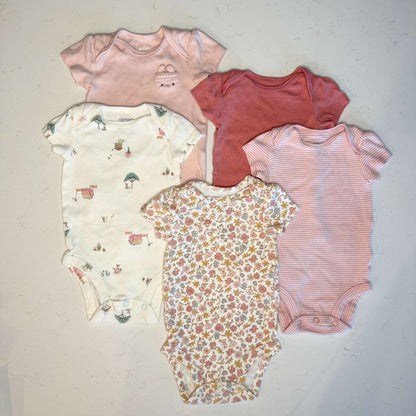 Carter's Short Sleeve Bodysuits, Kids 3 Month (0-3M)