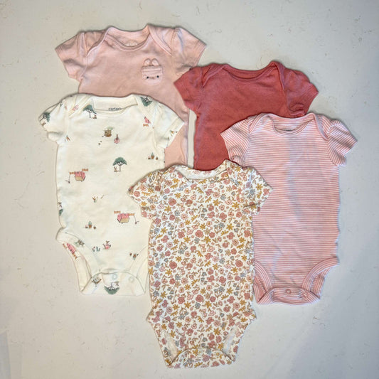 Carter's Short Sleeve Bodysuits, Kids 3 Month (0-3M)