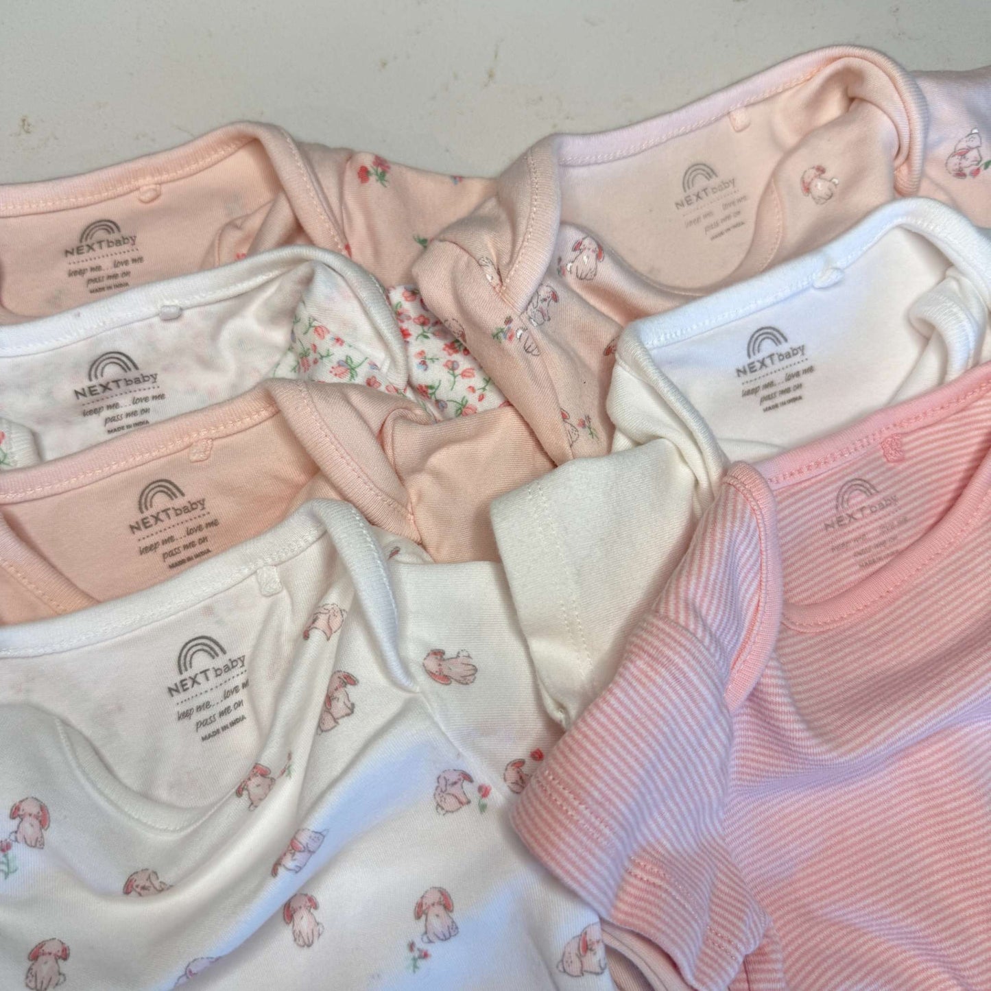 NEXT Baby Short Sleeve Bodysuits, Kids 3 Month (0-3M)