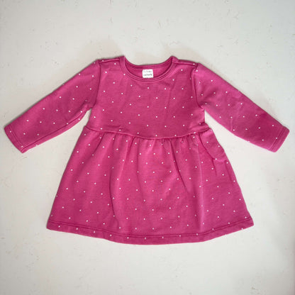Carter's Polka Dot Knit Dress, Kids 12 Month (9-12M)