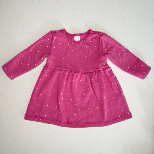 Carter's Polka Dot Knit Dress, Kids 12 Month (9-12M)