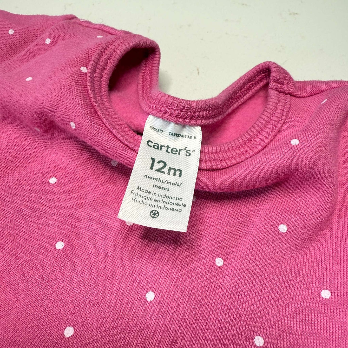 Carter's Polka Dot Knit Dress, Kids 12 Month (9-12M)