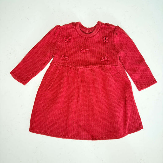 Carter's Red Knit Dress, Kids 9 Month (6-9M)
