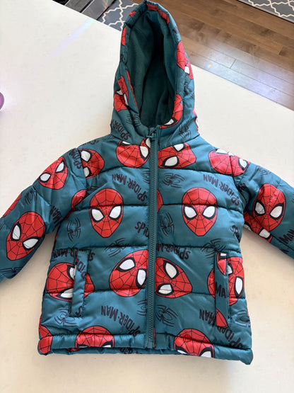 Spiderman winter coat , Kids 2T