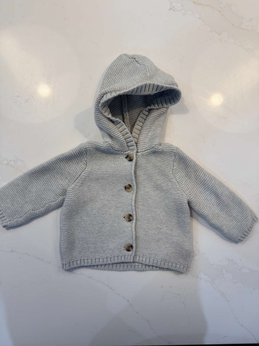 Knit Button Up Sweater , Kids 6 Month (3-6M)