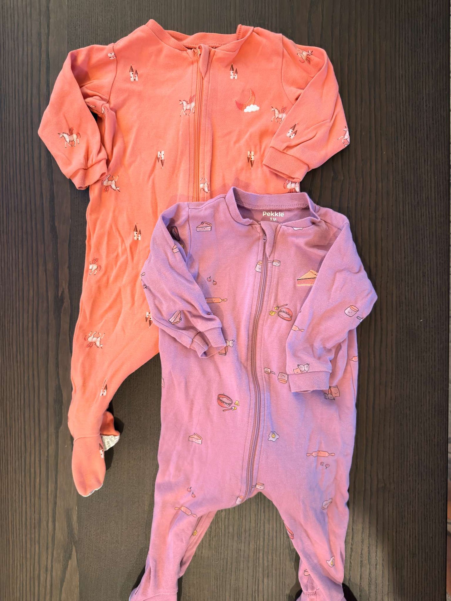 2 Pairs of Pekkle Pajamas, Kids 9 Month (6-9M)