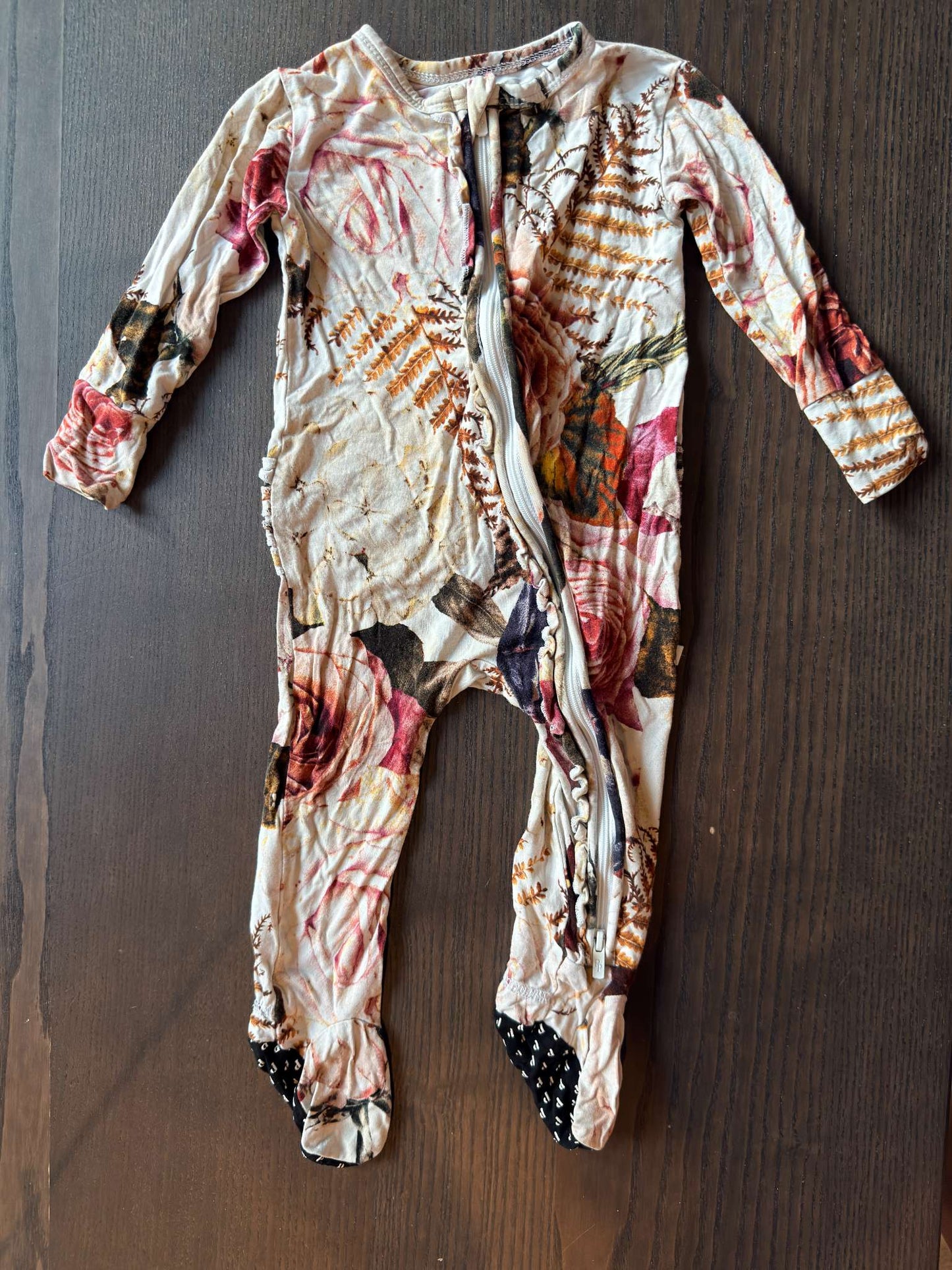 Posh Peanut Bamboo Floral Pajamas, Kids 12 Month (9-12M)