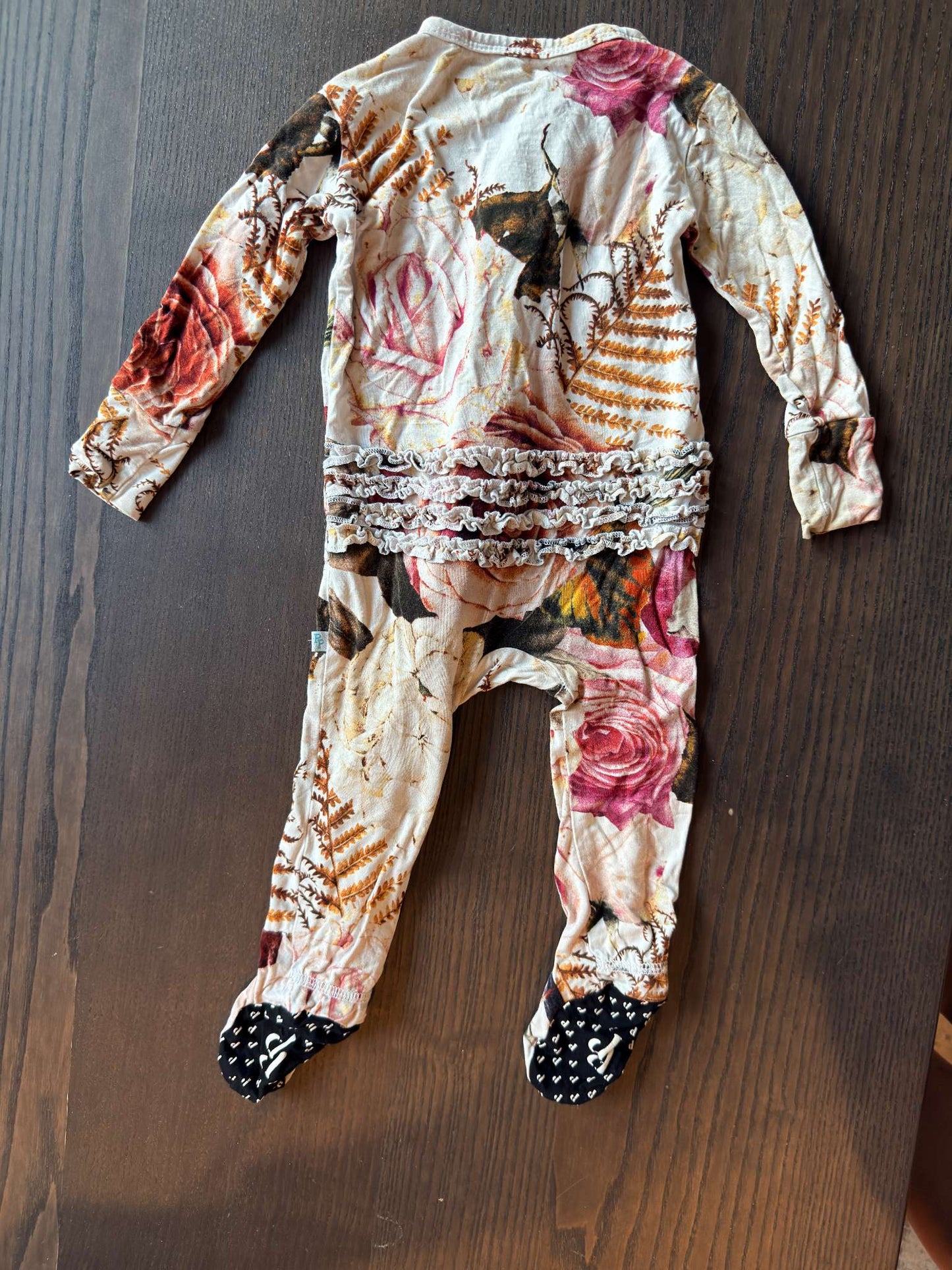 Posh Peanut Bamboo Floral Pajamas, Kids 12 Month (9-12M)
