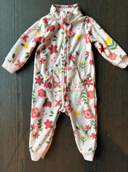 Carter's Fleece Zip Up suit, Kids 12 Month (9-12M)
