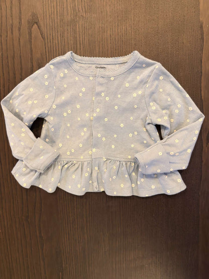 Gerber Floral Button Down Cardigan, Kids Newborn