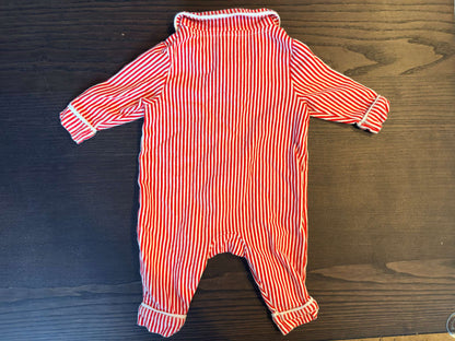 Indigo Red Striped Onesie, Kids 3 Month (0-3M)
