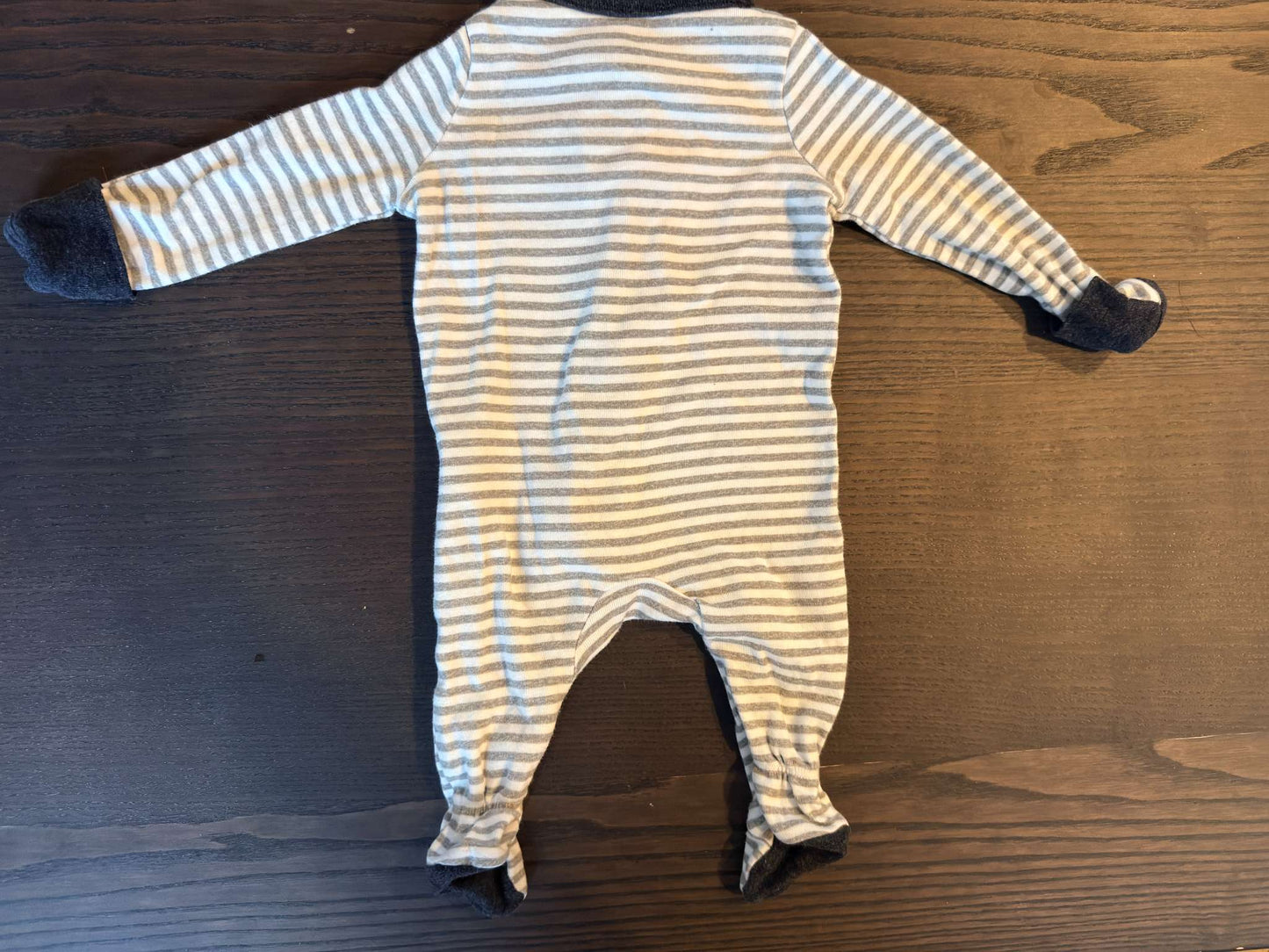 Striped Teddy Bear Pajamas, Kids 3 Month (0-3M)