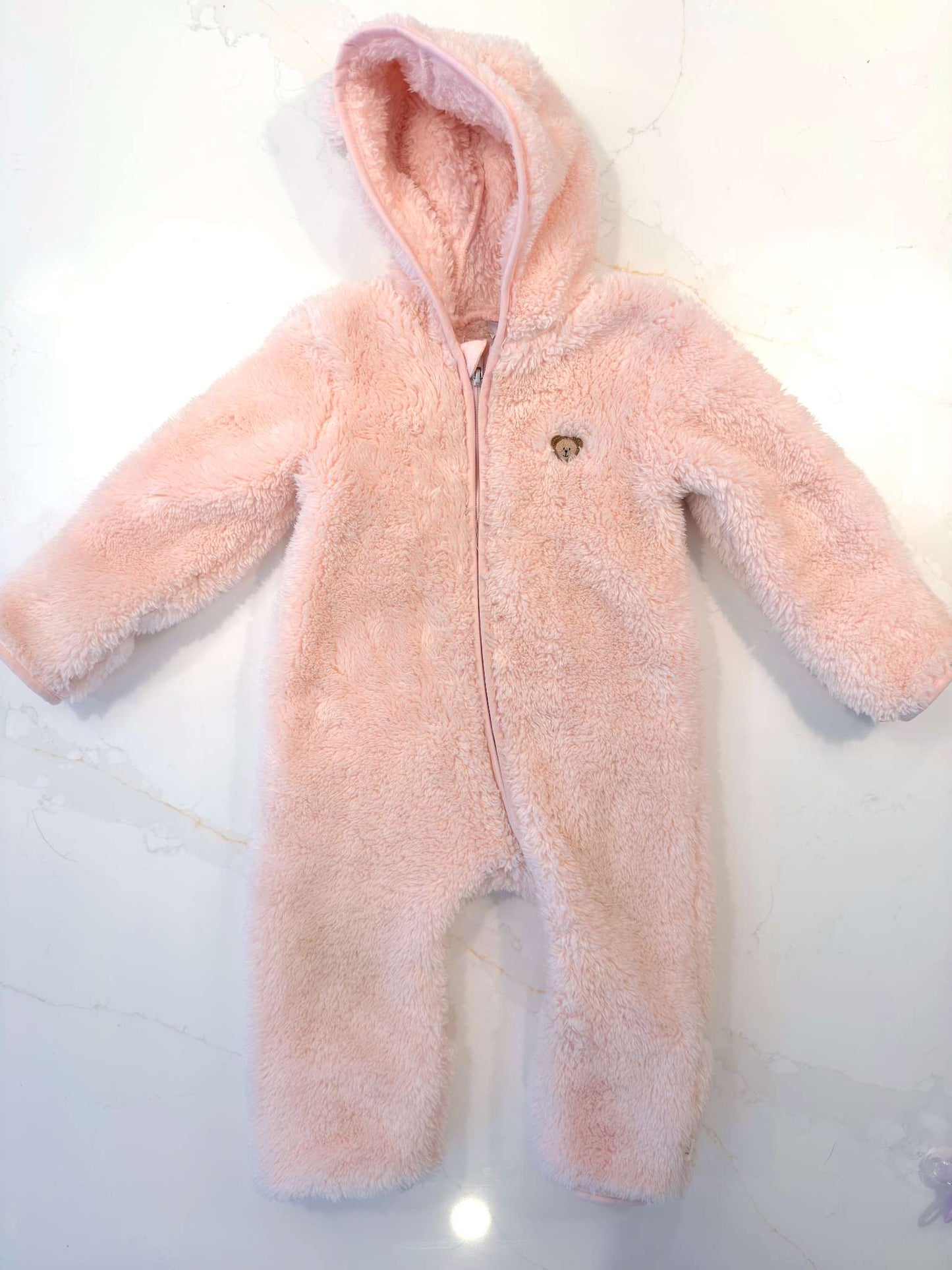 Pink Bunting Suit - 6-9 Months, Kids 9 Month (6-9M)
