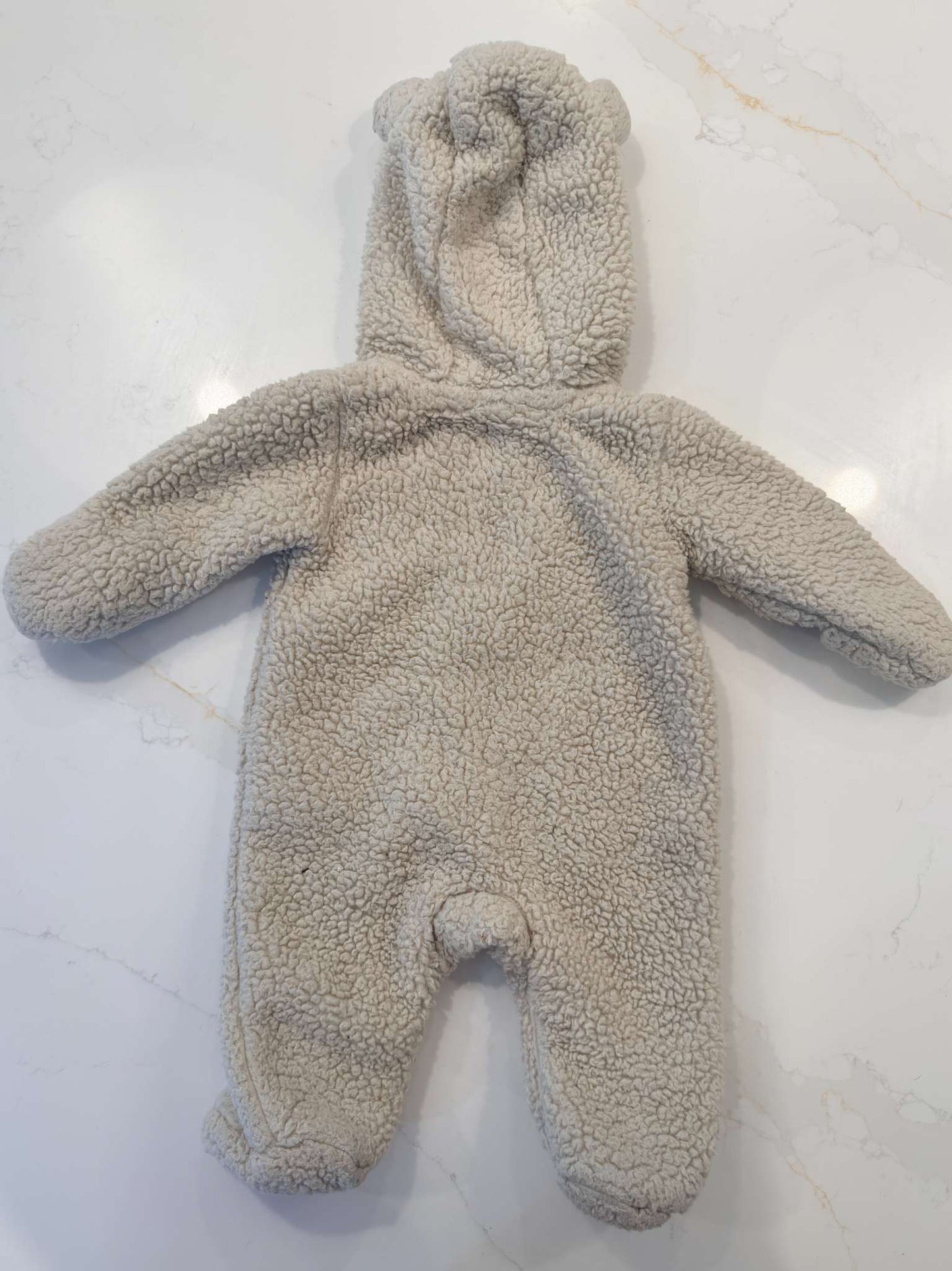 Newborn Beige Bunting Suit, Kids Newborn