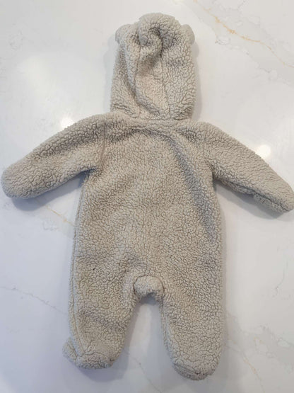 Newborn Beige Bunting Suit, Kids Newborn
