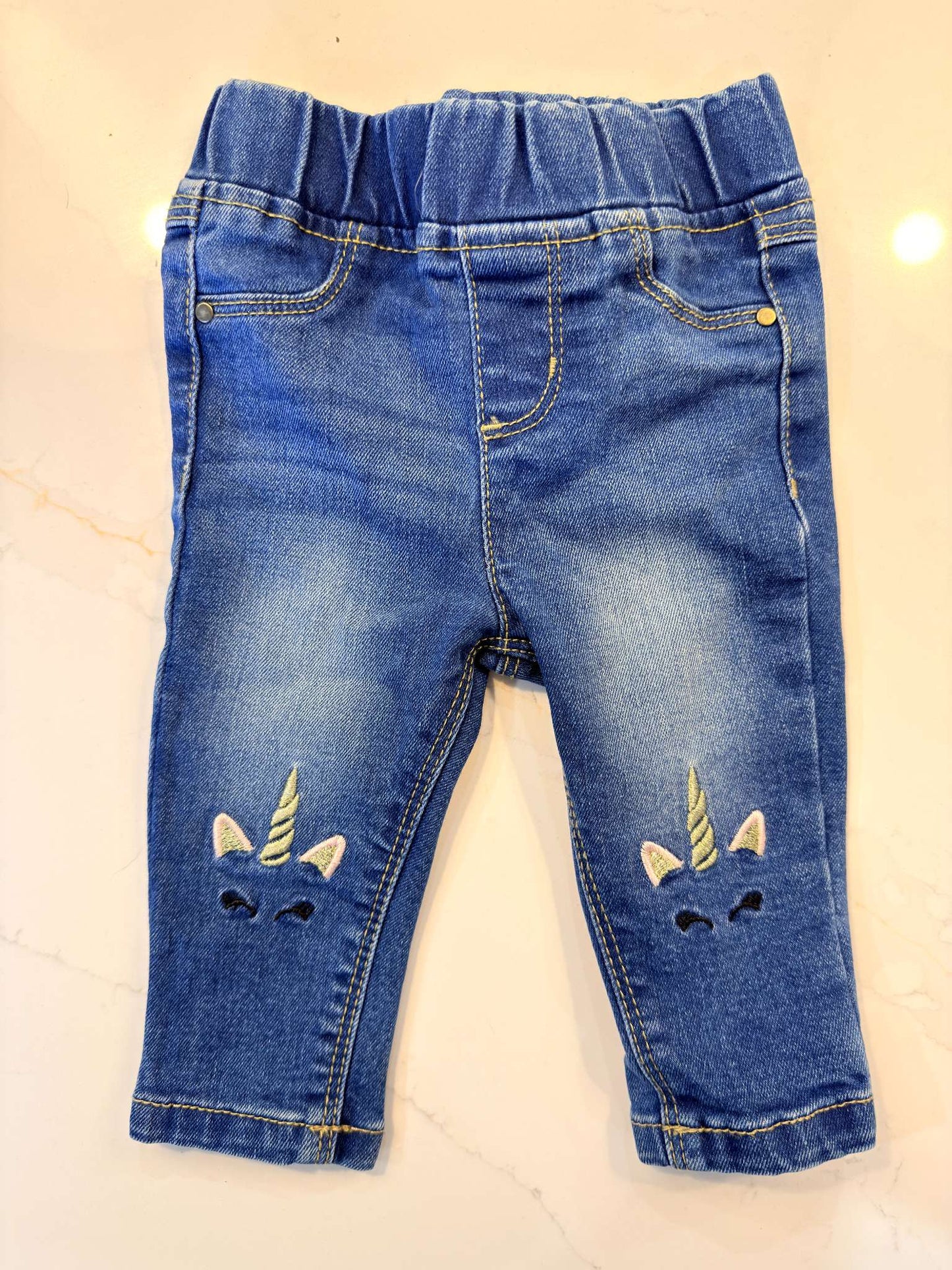 Unicorn Jeans, Kids 6 Month (3-6M)