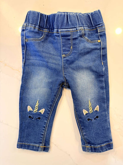 Unicorn Jeans, Kids 6 Month (3-6M)