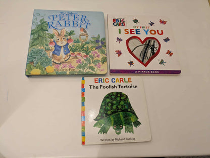 Eric Carle and Peter rabbit books