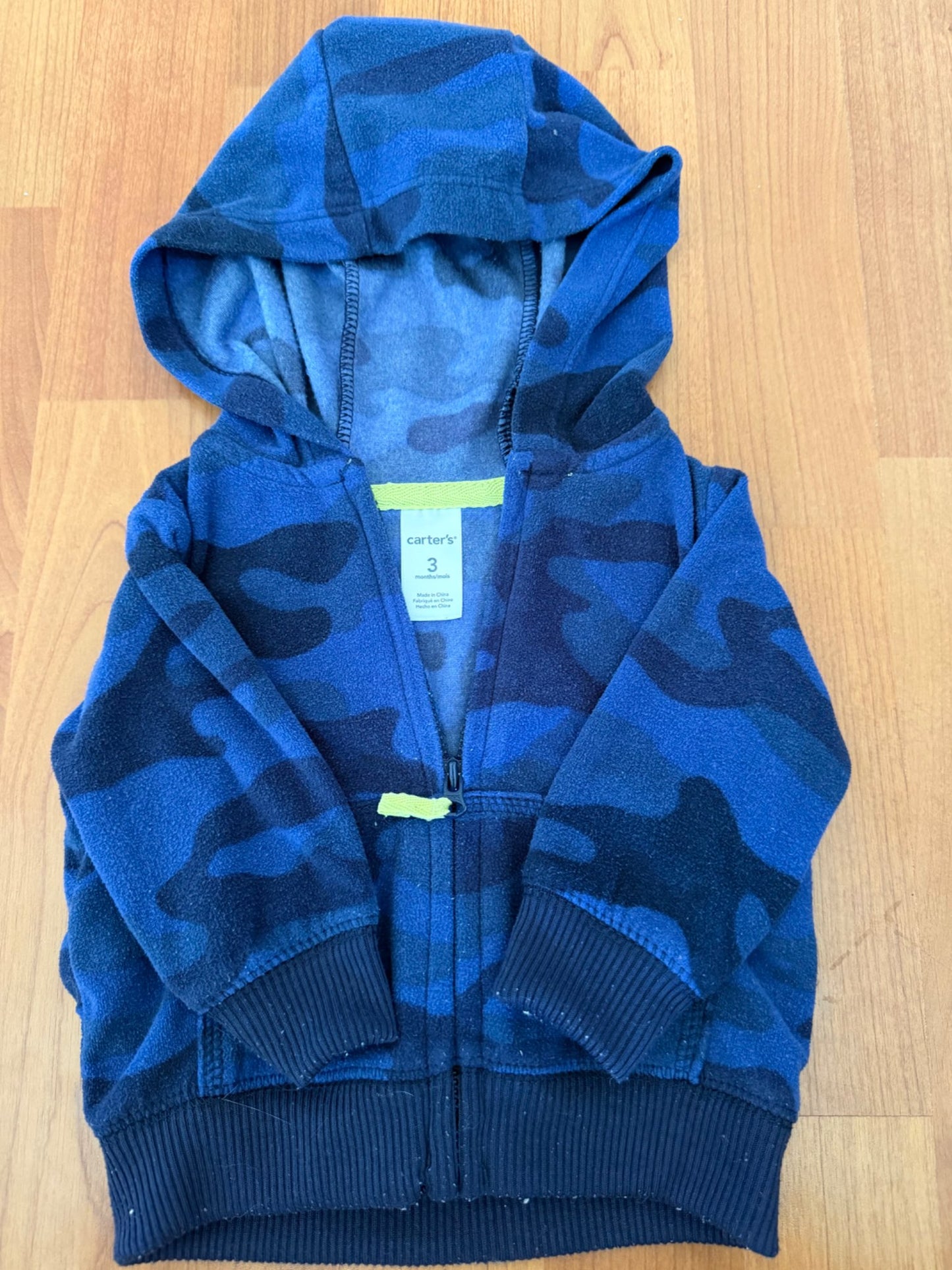 Blue Camo , Kids 3 Month (0-3M)