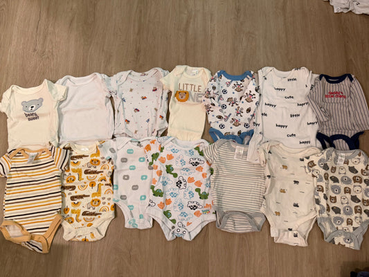 14 Onesies Bundle , Kids 3 Month (0-3M)