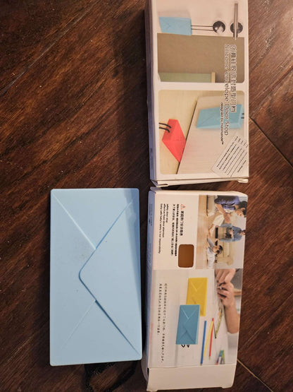 Novelty Silicone Envelope Door Stop Wedge | Light Blue Safety Door Stopper NIB