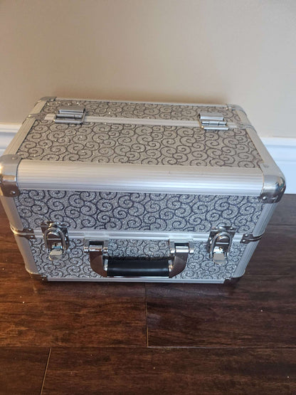 Silver Glitter Makeup Case