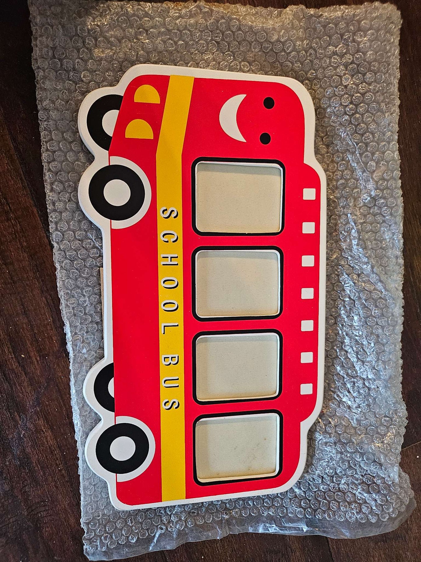 School Bus Multi-Photo Picture Frame